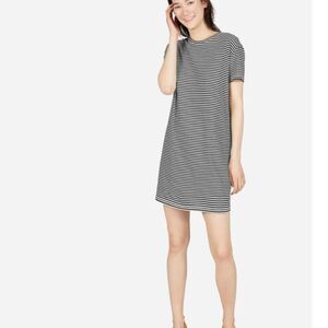 Everlane Striped Short Sleeve Cotton Dress Size Small